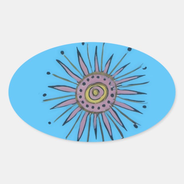 Merry Christmas Sunshine Holiday.png Oval Sticker (Front)
