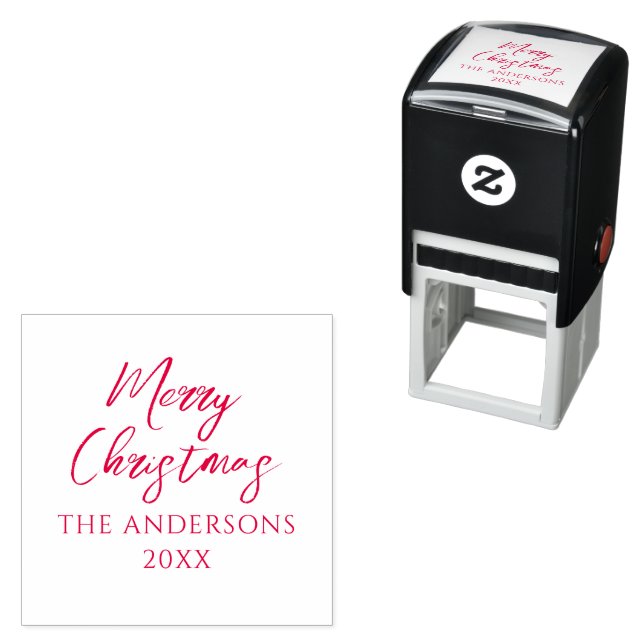 Merry Christmas Surname Stamps (In Situ)