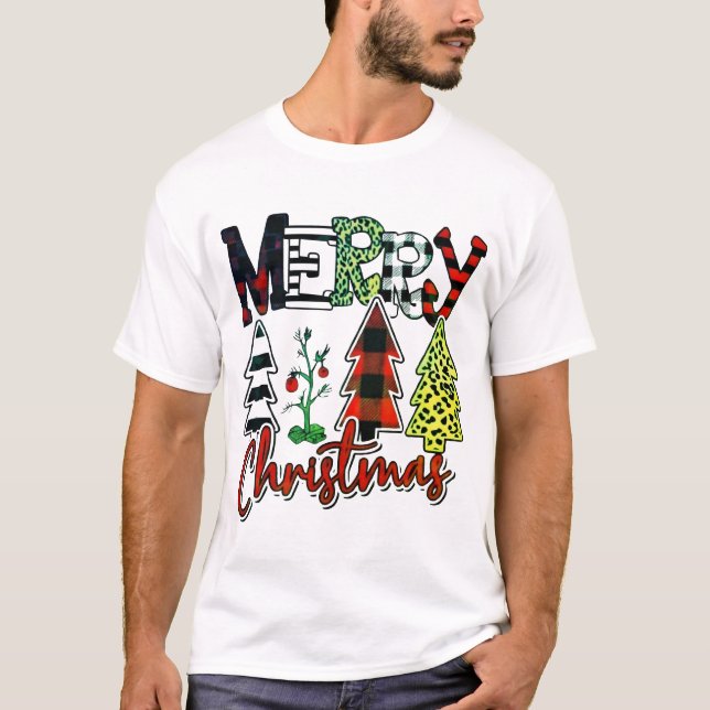 Merry Christmas T-Shirt  for Holiday celebration (Front)