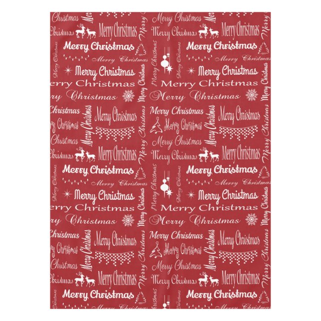 Merry Christmas Tablecloth (Front)