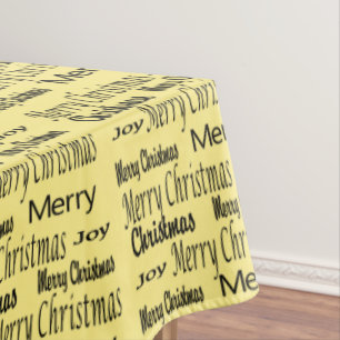 Merry Christmas Tablecloth, Joy Tablecloth
