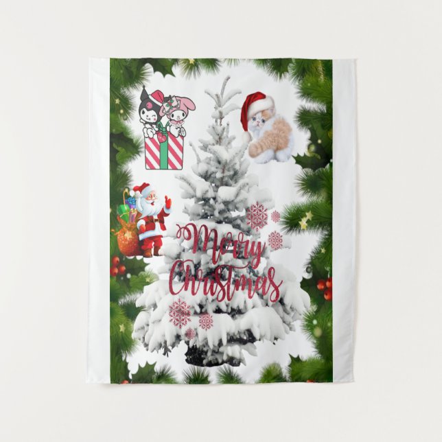 Merry Christmas  Tapestry (Front)