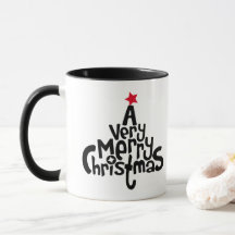Merry Christmas tea and coffee mug