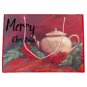 Merry Christmas Tea Large Gift Bag