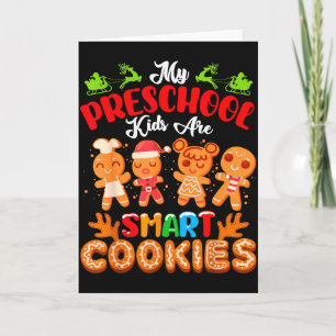 Merry Christmas Teacher My Preschool Kids Are Smar Card