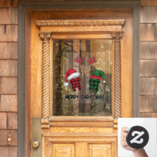 Merry Christmas Teeth Window Cling