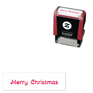Merry Christmas Text Self-inking Stamp