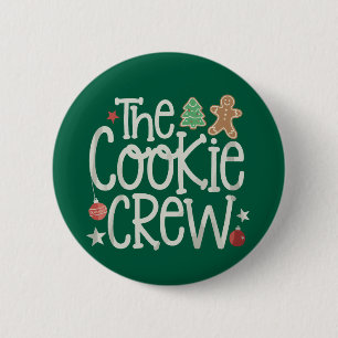 Merry Christmas The Cookie Crew Xmas Matching 2 Inch Round Button