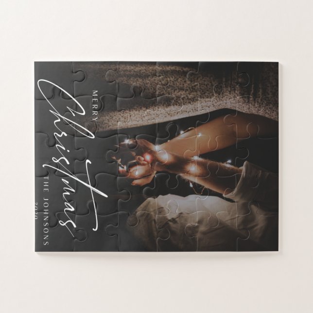 Merry Christmas The Johnsons Puzzle (Horizontal)