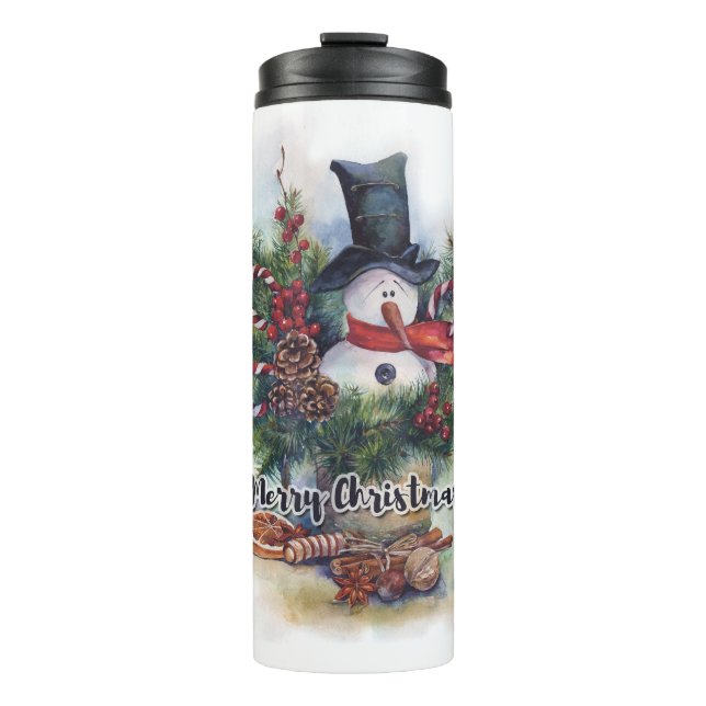 Merry Christmas  Thermal Tumbler (Front)