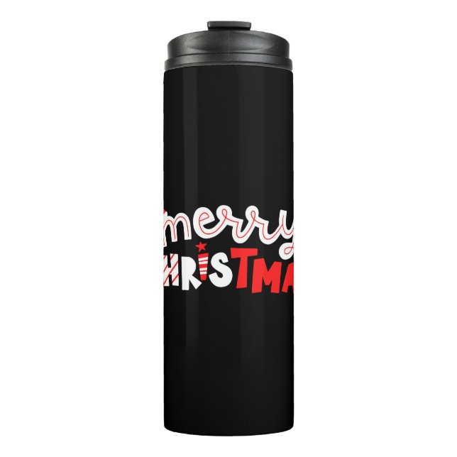 Merry Christmas Thermal Tumbler (Front)