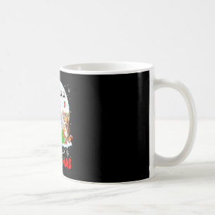 Merry Christmas Three Santa Elf Reindeer Corgis Ow Coffee Mug
