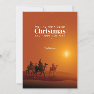 Merry Christmas Three Wise Men Greeting Card
