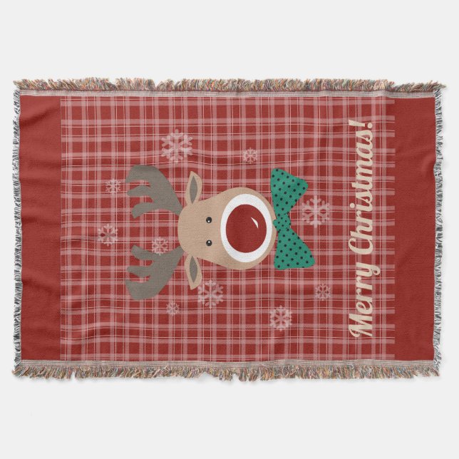 Merry Christmas! Throw Blanket (Front)