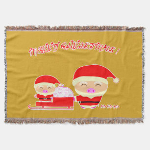Merry Christmas Throw Blanket