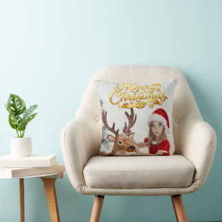 Merry Christmas Throw Pillow