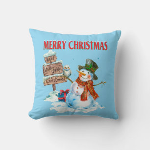 Merry Christmas Throw Pillow