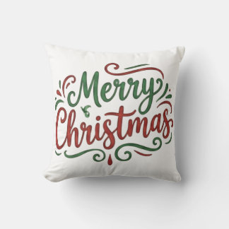 Merry Christmas  Throw Pillow