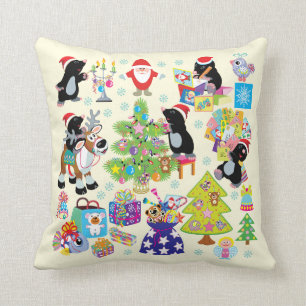 Merry Christmas Throw Pillow