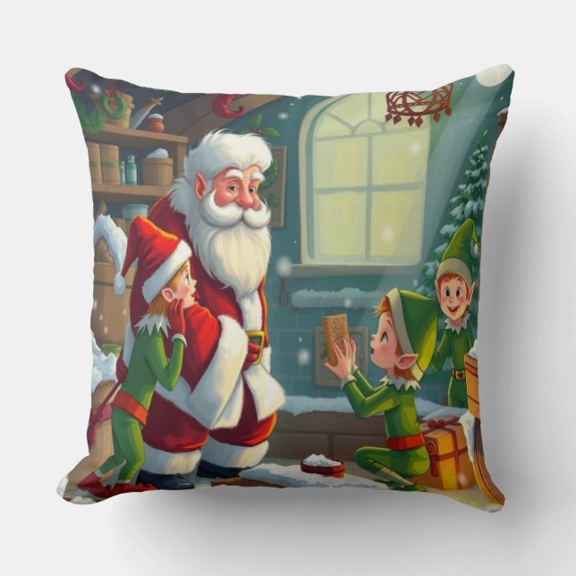 Merry Christmas  Throw Pillow (Front)