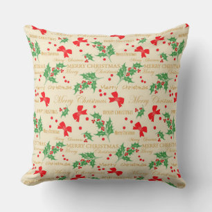 Merry Christmas Throw Pillow