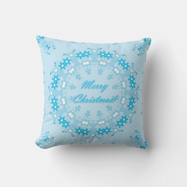 merry Christmas Throw Pillow (Front)