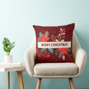 Merry Christmas Throw Pillow