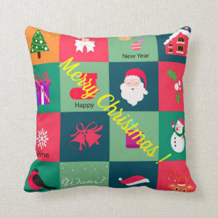 Merry Christmas Throw Pillow