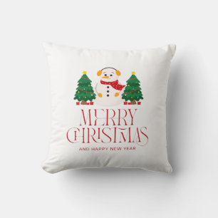 Merry christmas throw pillow