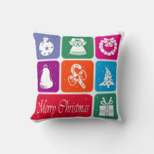 Merry Christmas Throw Pillow