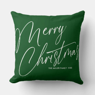 Merry Christmas Throw Pillow