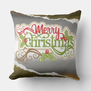 Merry Christmas Throw Pillow