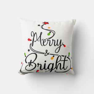 Merry Christmas Throw Pillow
