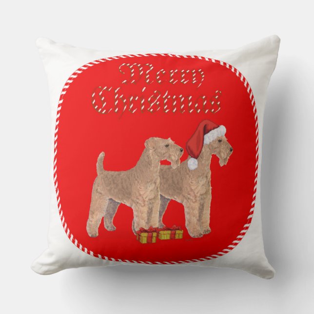 Merry Christmas Throw Pillow (Front)