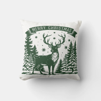Merry Christmas Throw Pillow