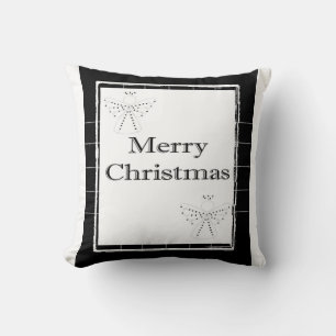 Merry Christmas Throw Pillow, Angels  Pillow