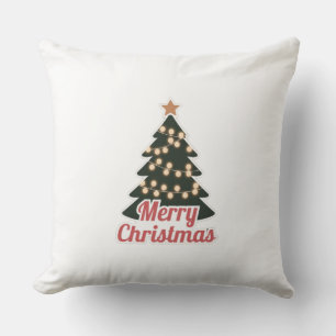 Merry Christmas Throw Pillow: Cozy New Model Pillow