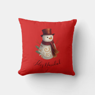 Merry Christmas Throw Pillow - Feliz Navidad