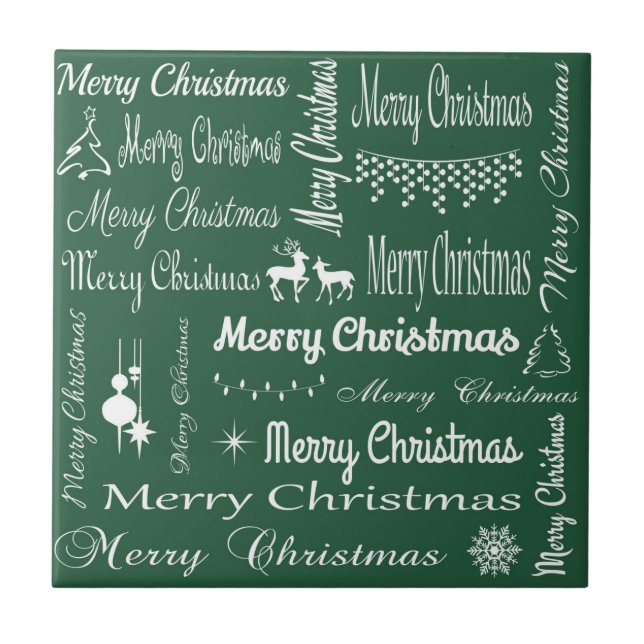 Merry Christmas Tile (Front)