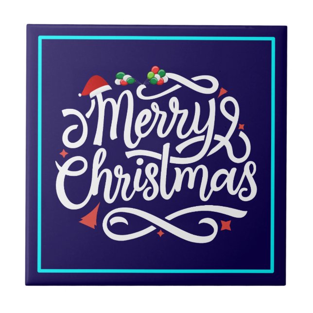 Merry Christmas Tile (Front)