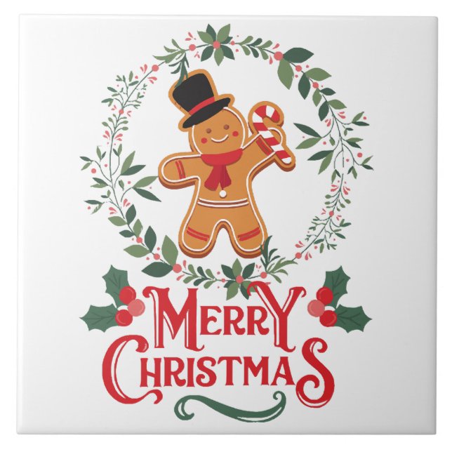 Merry Christmas Tile (Front)