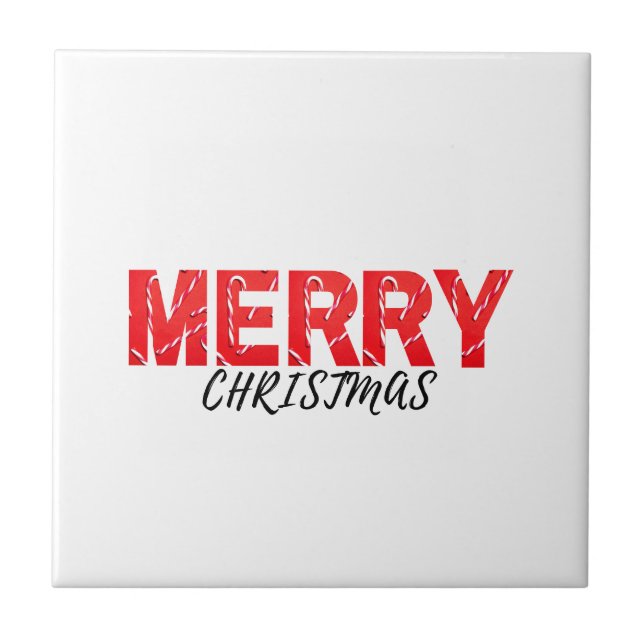 Merry Christmas       Tile (Front)