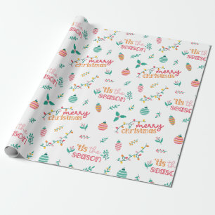 Merry Christmas Tis The Season Wrapping Paper