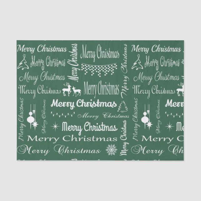 Merry Christmas Tissue Paper (Front)