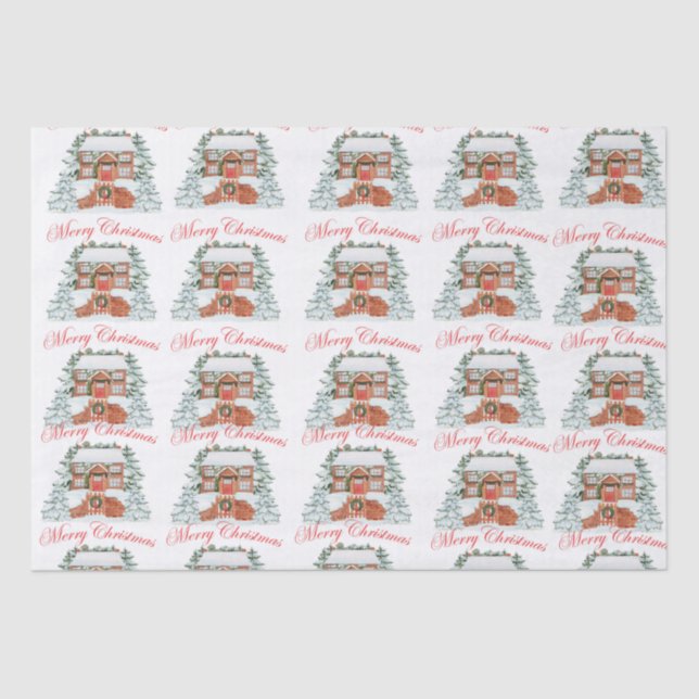 Merry Christmas Tissue Paper (Front)