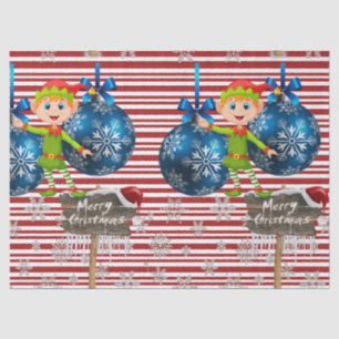 Merry Christmas Tissue Paper Elf