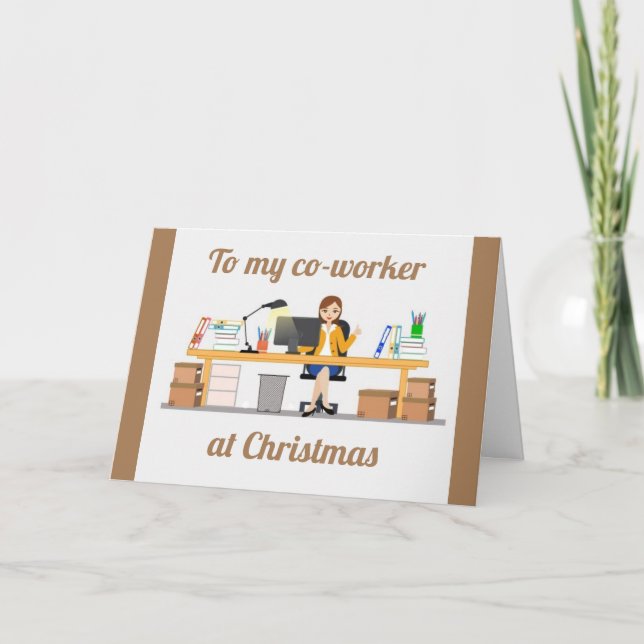 MERRY CHRISTMAS TO A CO-WORKER AND FRIEND CARD (Front)