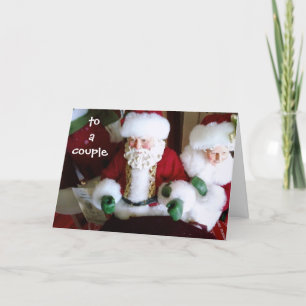MERRY CHRISTMAS TO A SPECIAL COUPLE M/M CLAUS HOLIDAY CARD