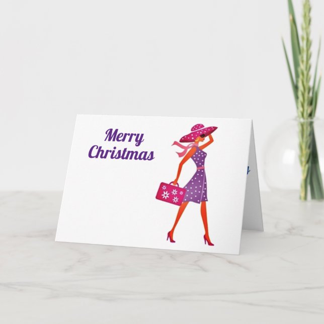 MERRY CHRISTMAS ***TO A SPECIAL LADY*** HOLIDAY CARD (Front)