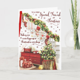 Merry Christmas to a Very Special Friend Christmas Card